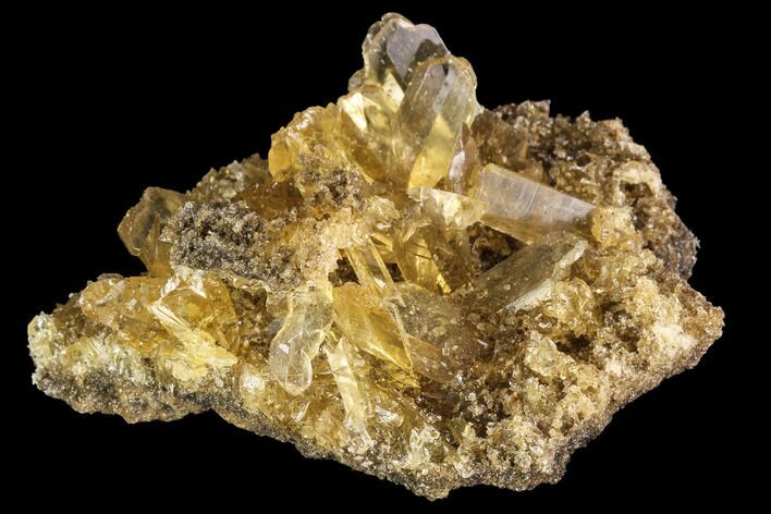 Selenite Crystal Cluster (Fluorescent) - Peru #94619